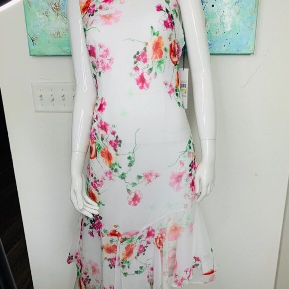Calvin Klein Women's Floral A-Line Dress - Picture 9 of 12